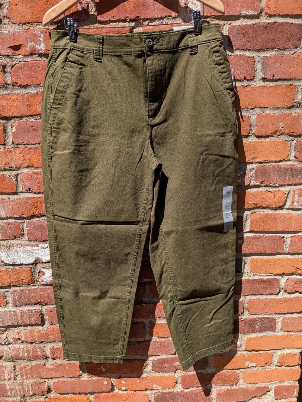 NWT Old Navy High-rise Chinos Green Size Large